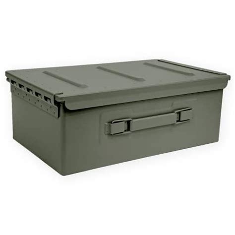 Black Sierra Heavy Duty Steel Ammo Can, Lockable & Water 